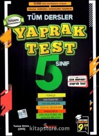 5. Sınıf Tüm Dersler Yaprak Test