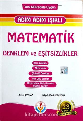 Adım Adım Işıklı Matematik Denklem Ve Eşitsizlikler