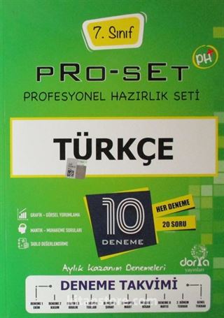 7. Sınıf Pro-Set Türkçe Denemeleri 25 Deneme