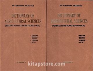 Dictionary Of Agricultural Sciences - Tarım Bilimleri Sözlüğü (2 Cilt)