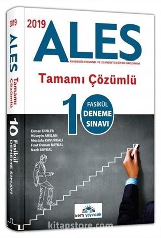 2019 ALES Tamamı Çözümlü 10 Fasikül Deneme Sınavı