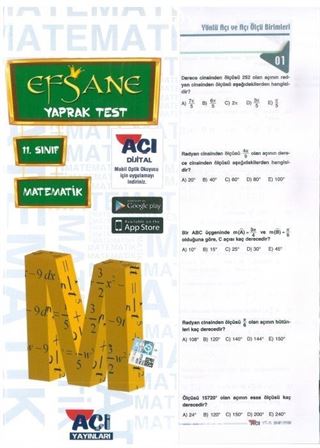 11. Sınıf Matematik Yaprak Test