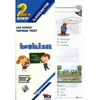 2. Sınıf İngilizce Çek Kopart Yaprak Test