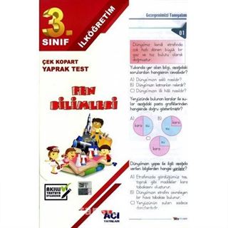 3. Sınıf Fen Bilimleri Çek Kopart Yaprak Test