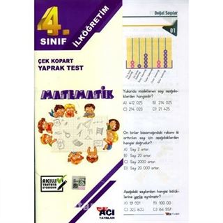 4. Sınıf Matematik Çek Kopart Yaprak Test