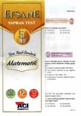 5. Sınıf Matematik Çek Kopart Yaprak Test