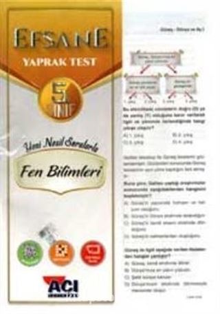 5. Sınıf Fen Bilimleri Çek Kopart Yaprak Test