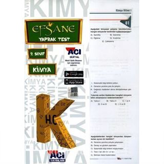 9. Sınıf Kimya Çek Kopart Yaprak Test