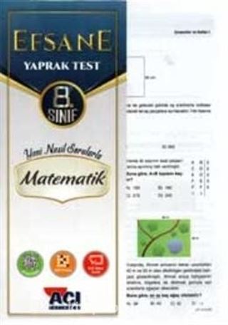 8. Sınıf Matematik Çek Kopart Yaprak Test