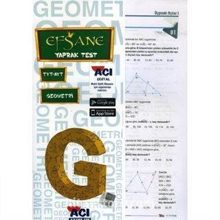 TYT-AYT Geometri Çek Kopart Yaprak Test