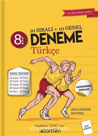 8. Sınıf Türkçe Deneme 10 Sıralı 10 Genel Deneme