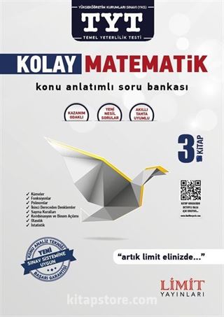 TYT Kolay Matematik Konu Anlatımlı Soru Bankası 3.Kitap