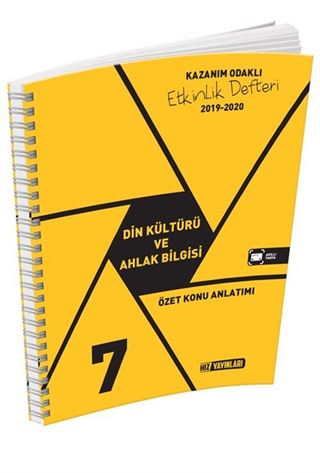 7. Sınıf Din Kültürü ve Ahlak Bilgisi Özet Konu Anlatımı Etkinlik Defteri