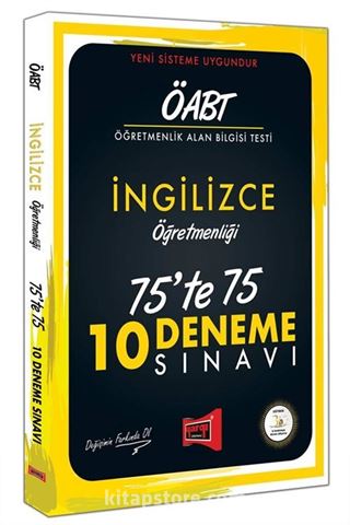 ÖABT İngilizce Öğretmenliği 75'te 75 10 Deneme Sınavı