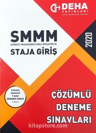 2019 SMMM Staja Giriş 7 Çözümlü Deneme