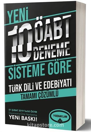 ÖABT Türkdili Ve Edebiyatı Tamamı Çözümlü 10 Deneme (75 Soruluk Yeni Sisteme Göre)