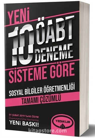 ÖABT Sosyal Bilgiler Tamamı Çözümlü 10 Deneme (75 Soruluk Yeni Sisteme Göre)