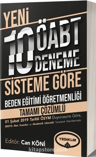 ÖABT Beden Eğitimi Öğretmenliği Tamamı Çözümlü 10 Deneme