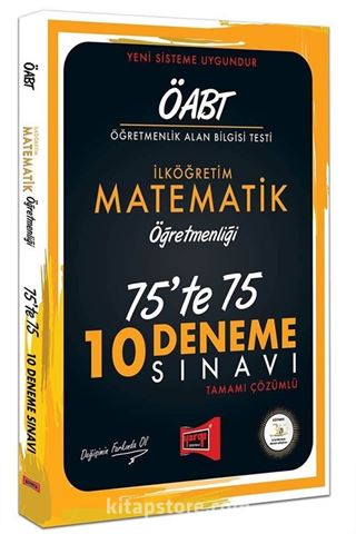 ÖABT İlköğretim Matematik Öğretmenliği 75'te 75 10 Deneme Sınavı