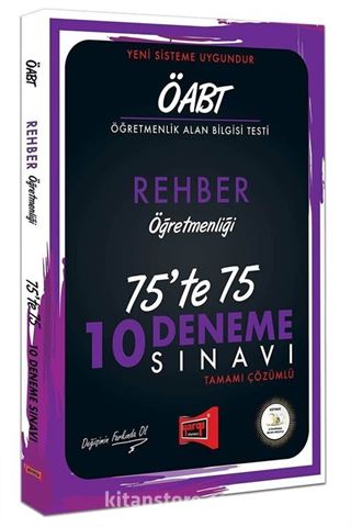 ÖABT Rehber Öğretmenliği 75'te 75 10 Deneme Sınavı