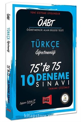 ÖABT Türkçe Öğretmenliği 75'te 75 10 Deneme Sınavı