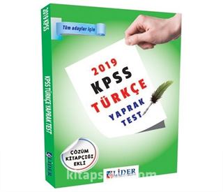 2019 KPSS Türkçe Yaprak Test