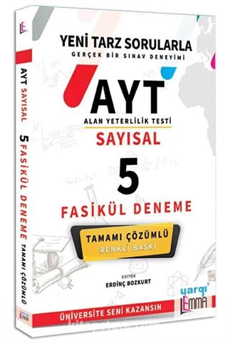 AYT Lemma Sayısal Tamamı Çözümlü 5 Fasikül Deneme