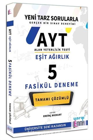 AYT Lemma Eşit Ağırlık Tamamı Çözümlü 5 Fasikül Deneme