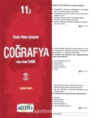 11. Sınıf Coğrafya Çek Kopar Testi