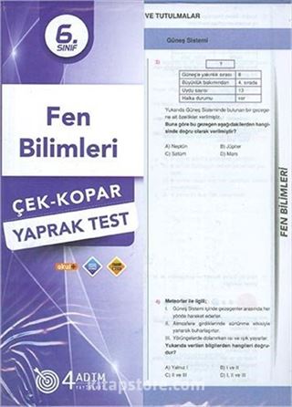 6. Sınıf Fen Bilimleri Yaprak Test