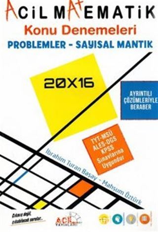 Acil Matematik Problemler Sayısal Mantık Konu Denemeleri