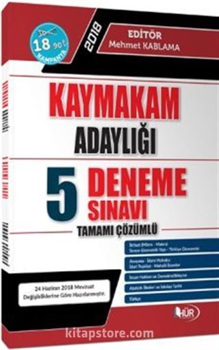 Kaymakam Adaylığı Tamamı Çözümlü 5 Deneme