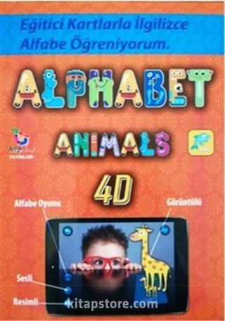 Alfabe 4D Canlanıyor Kartları