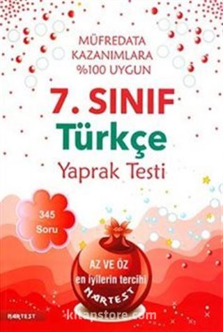 7. Sınıf Türkçe Yaprak Testi