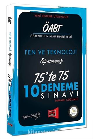 ÖABT Fen ve Teknoloji Öğretmenliği 75'te 75 10 Deneme Sınavı