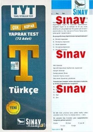 TYT Türkçe Çek Kopar Yaprak Test (72 Adet)