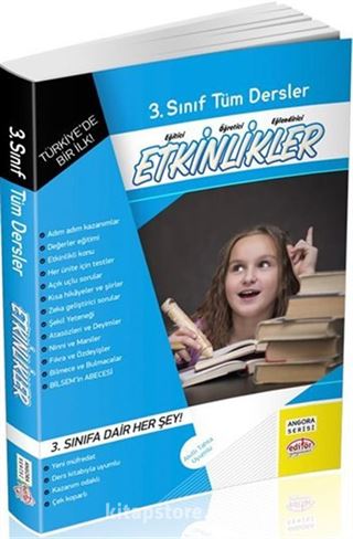 3. Sınıf Tüm Dersler Etkinlikler / Angora Serisi