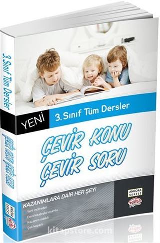 3. Sınıf Tüm Dersler Çevir Konu Çevir Soru / Angora Serisi