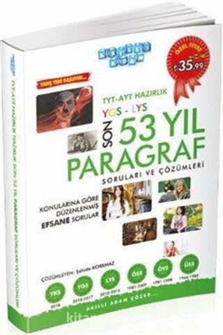 TYT-AYT Hazırlık Son 53 Yıl Paragraf Çıkmış Sorular ve Çözümleri