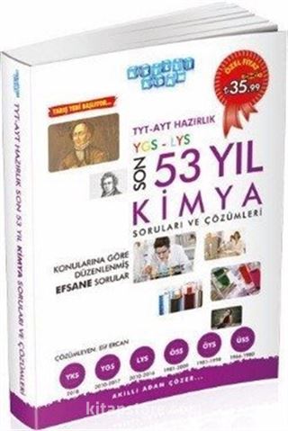 TYT AYT Hazırlık Son 53 Yıl Kimya Çıkmış Sorular ve Çözümleri