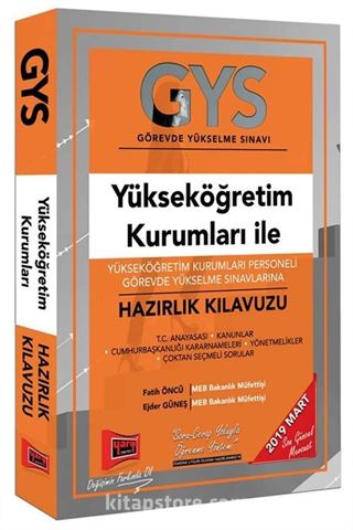 GYS Yükseköğretim Kurumları Personeli Görevde Yükselme Sınavlarına Hazırlık Kılavuzu