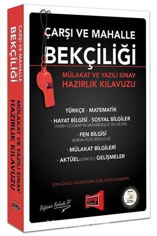 Çarşı ve Mahalle Bekçiliği Mülakat ve Yazılı Sınav Hazırlık Kılavuzu