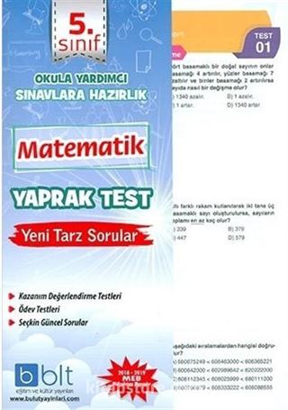 5. Sınıf Matematik Yaprak Test