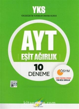 YKS AYT Eşit Ağırlık 10 Deneme