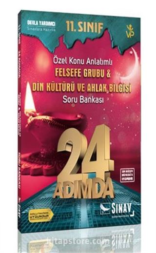 11. Sınıf Felsefe Grubu Din Kültürü ve Ahlak Bilgisi 24 Adımda Özel Konu Anlatımlı Soru Bankası