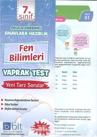 7.Sınıf Fen Bilimleri Yaprak Tes