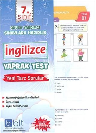 7.Sınıf İngilizce Yaprak Test