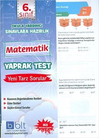 6.Sınıf Matematik Yaprak Test