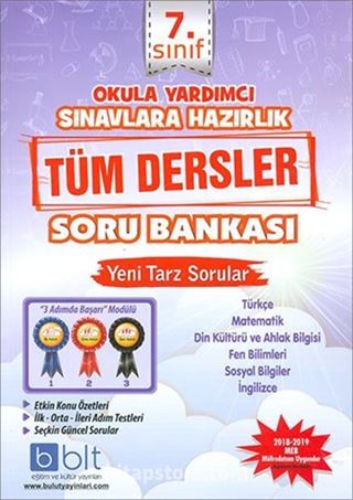 7.Sınıf Tüm Dersler Soru Bankası (Yeni Müfredat)