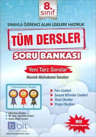 8.Sınıf Tüm Dersler Soru Bankası Mantık Muhakeme Soruları